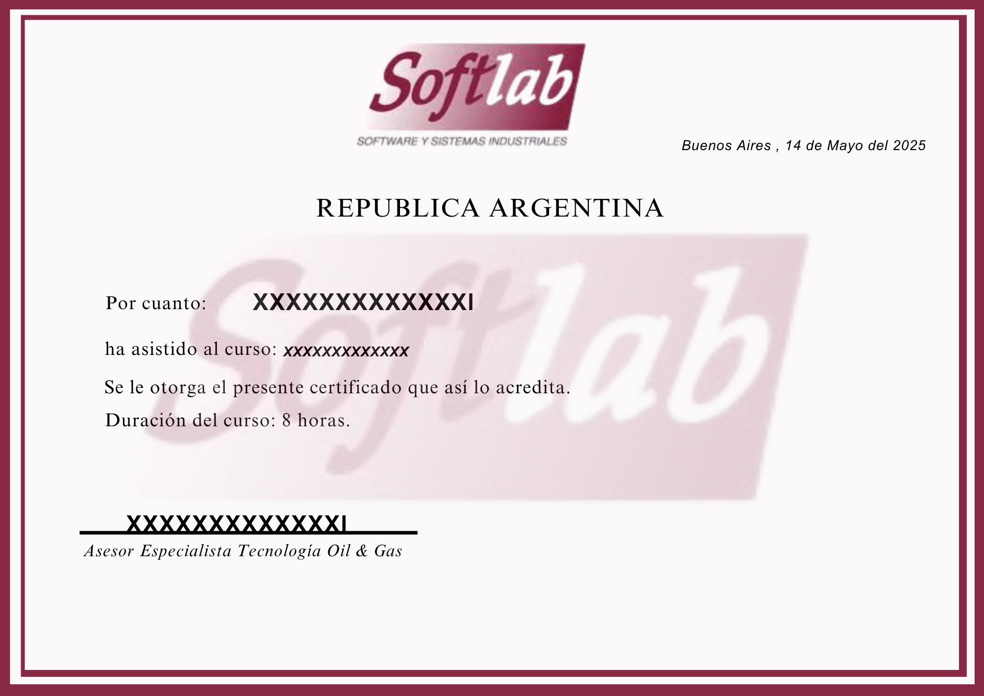 Certificado de finalización